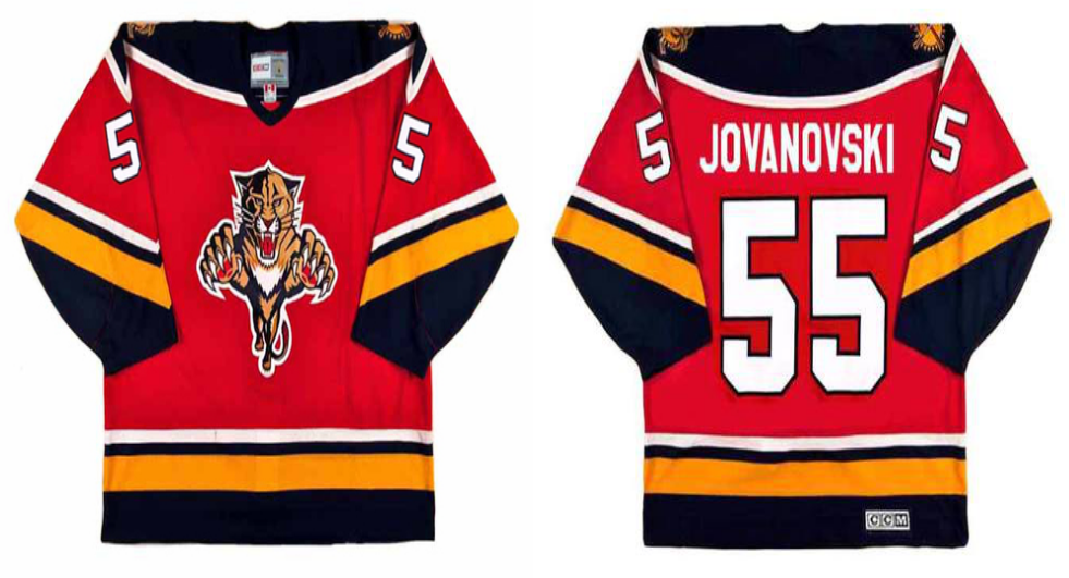 2019 Men Florida Panthers #55 Jovanovski red CCM NHL jerseys->florida panthers->NHL Jersey